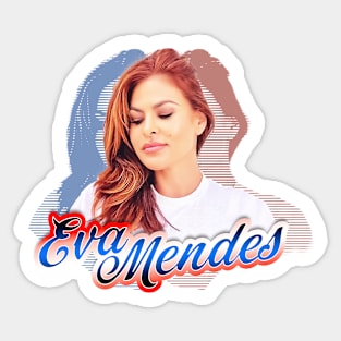 true love Eva Mendes Graphic design by ironpalette Sticker